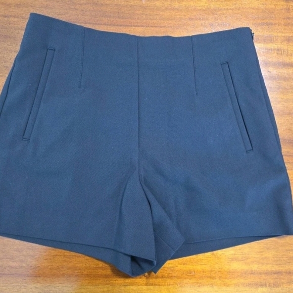 Zara Black High Waisted Shorts, Small 1608/136/800 - Picture 1 of 4
